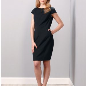 Ladies' Wool Blend Stretch Cap Sleeve Dress