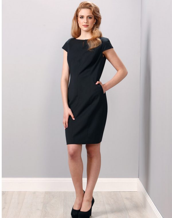 Ladies' Wool Blend Stretch Cap Sleeve Dress