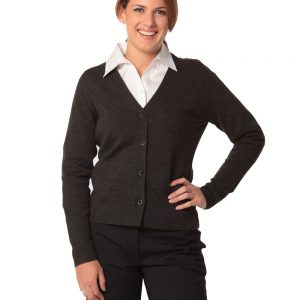 Women's 100% Merino Wool L/S Cardigan