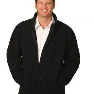 Mens bonded P/F full zip jacket