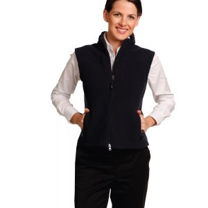 Ladies' bonded polar fleece vest