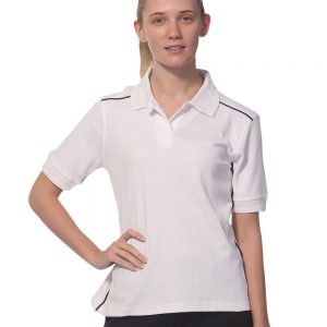 ladies' pure cotton contrast piping