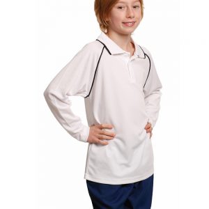 Kid's cooldry raglan L/S polo