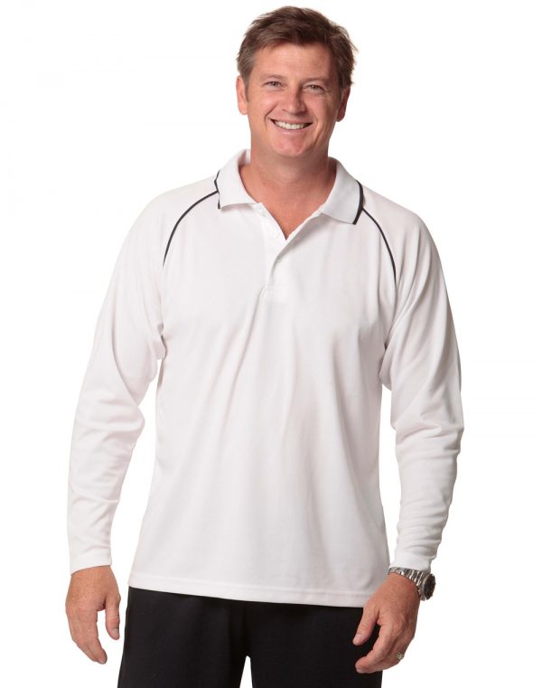 Men's cooldry raglan L/S polo