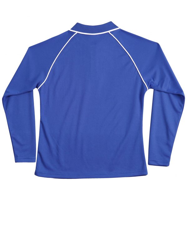 Ladies' cooldry raglan L/S polo