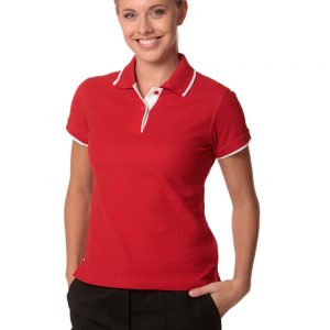 Ladies' Poly/Cotton Contrast Pique S/S Polo