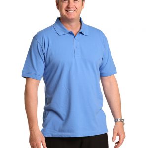 Men's cotton stretch polo