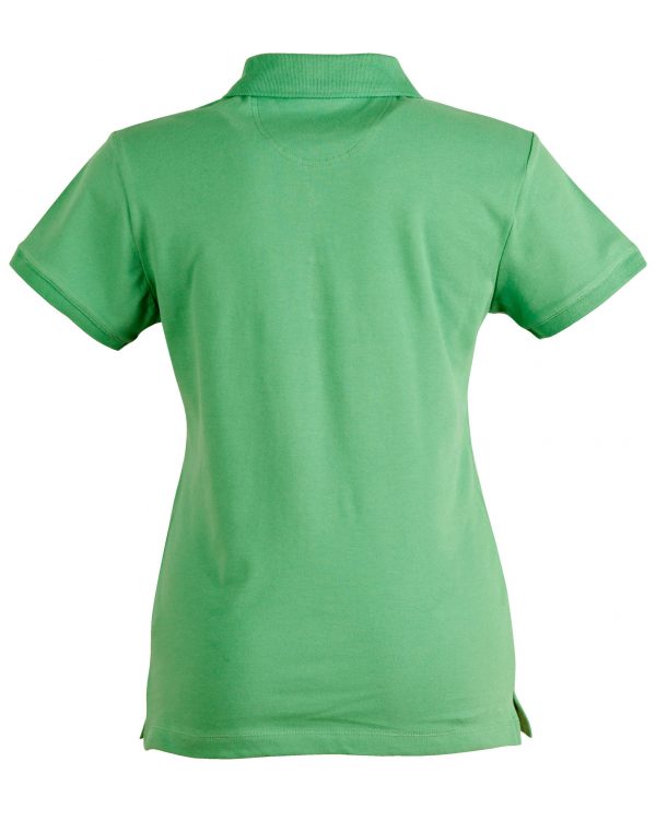 ladies cotton stretch polo