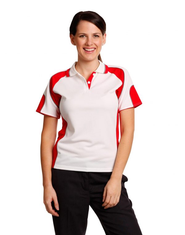 Ladies' Cooldry Contrast Polo With Sleeve Panel