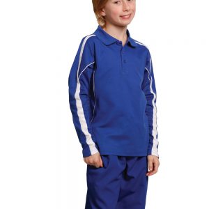 Kids' TrueDry Long Sleeve Polo