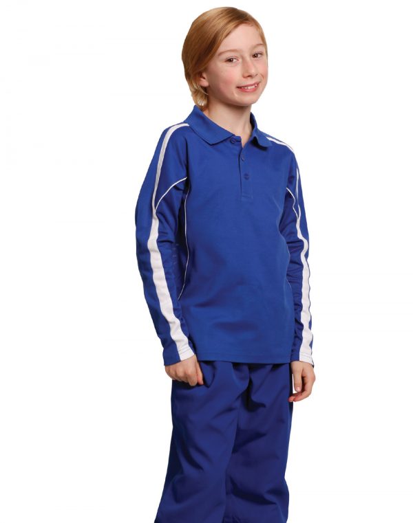 Kids' TrueDry Long Sleeve Polo