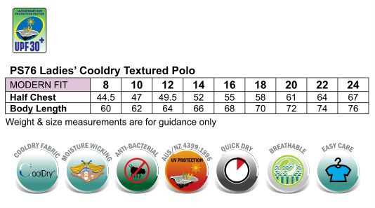 Ladies' Cooldry Textured Polo
