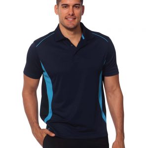 Men's Cooldry S/S Contrast Interlock Polo