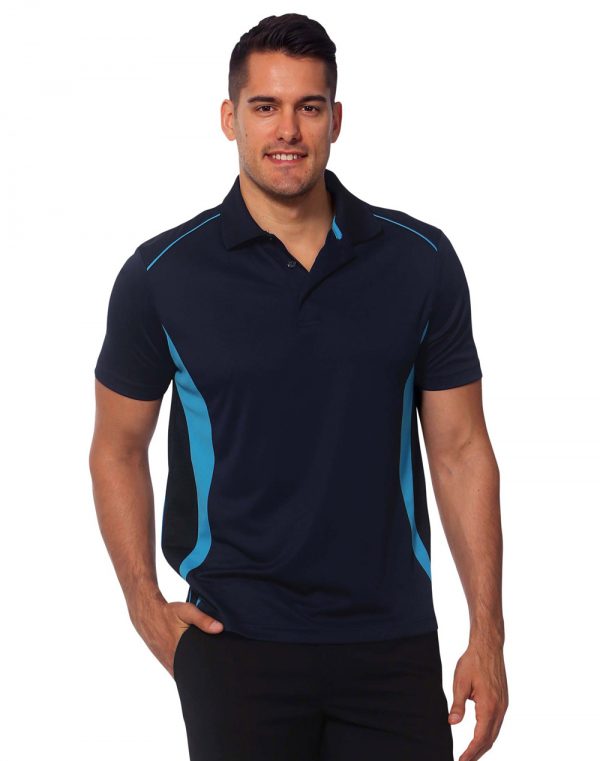 Men's Cooldry S/S Contrast Interlock Polo