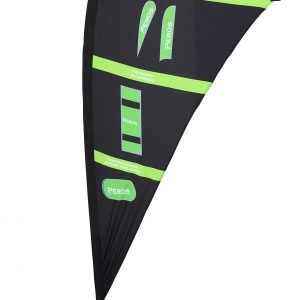 Medium Premium Pongee Teardrop Banner - Double Sided Combo