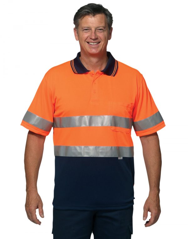 Hi-Vis S/S Safety Polo 3M Tapes