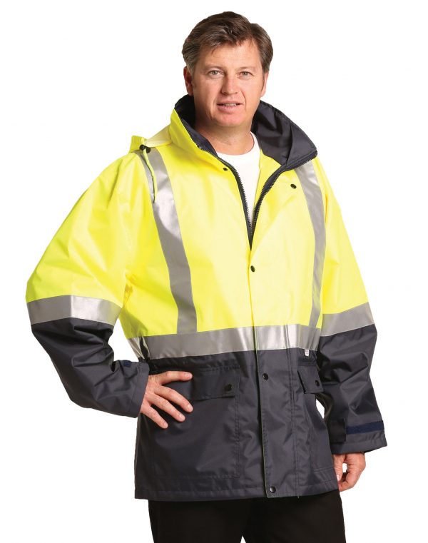 Hi-Vis Two Tone Rain Proof Safety Jacket With 3M Tapes