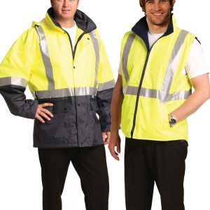 Hi-Vis Three in One Safety Jacket with 3M Tapes