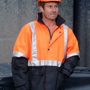 Hi-Vis Two Tone Rain Proof Quilted Safety Jacket With 3M Tapes