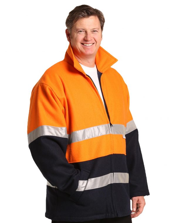 Hi-Vis Two Tone Bluey Safety Jacket with 3M Tapes