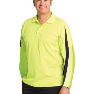 Men's Truedry L/S Hi-Vis Polo