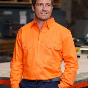 Men's Hi-Vis L/S Drill Shirt