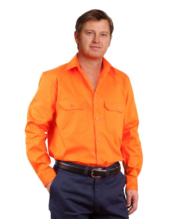 Men's Hi-Vis L/S Drill Shirt