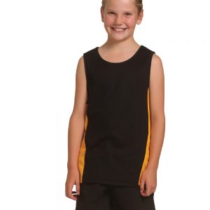 Kid's truedry contrast mesh singlet