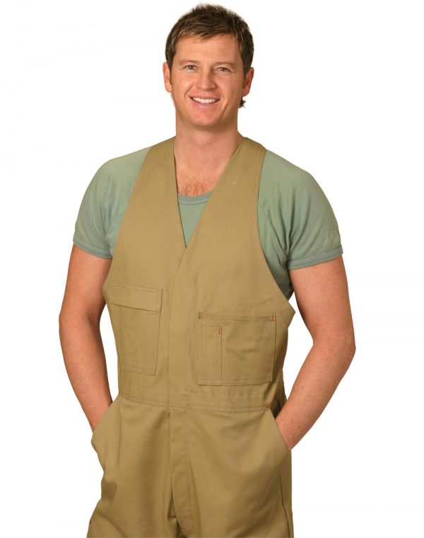 Men's Cotton Drill Action Back Overall-Regular