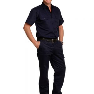 Men's Cotton Drill Pre-shrunk Cargo Pants With Knee Pads