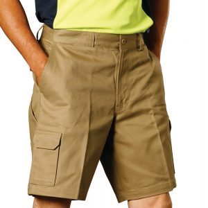 mens hvy cotton pre-shr drill short