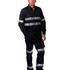 Drill pant pockets on leg with 3M Tapes