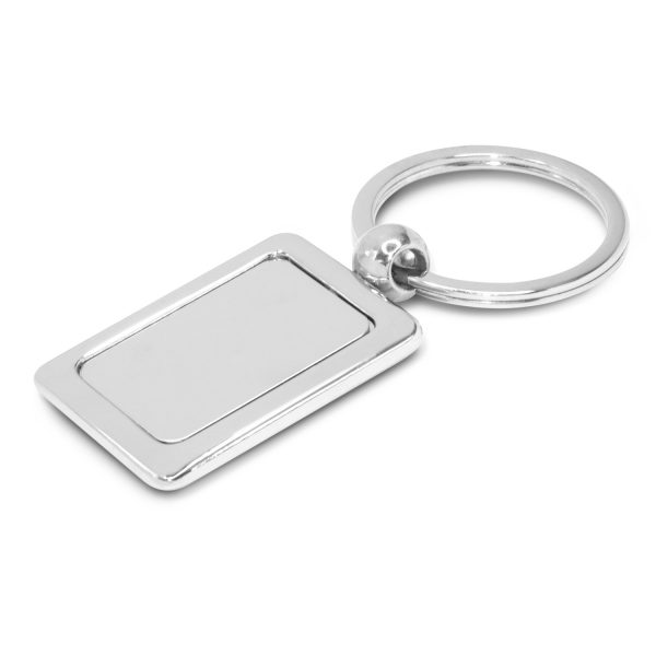 Rectangular Metal Key Ring - Image 2