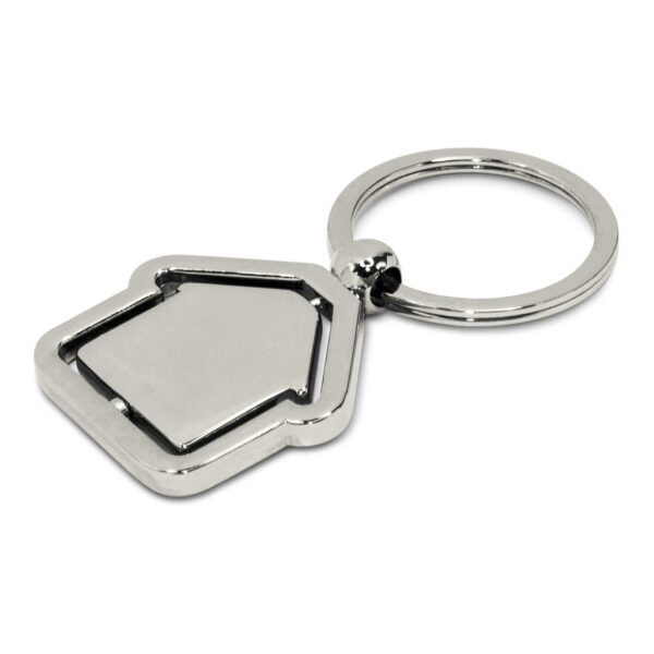 Spinning House Metal Key Ring - Image 2