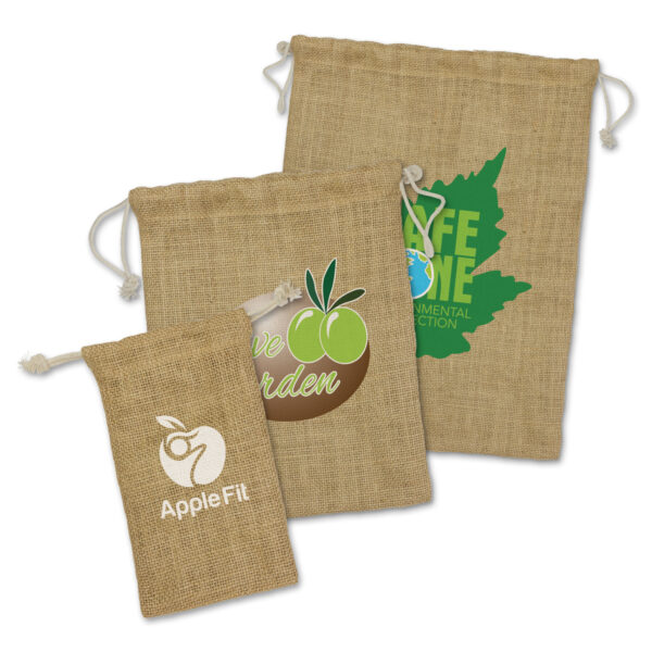 Jute Gift Bag - Medium - Image 3