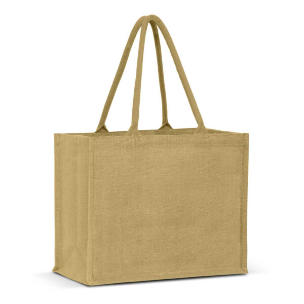 Torino Jute Tote Bag - Colour Match - Image 2