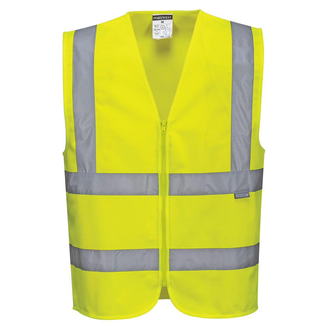 Hi-Vis Zipped Band and Brace Vest - Image 4