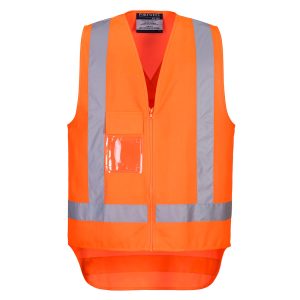TTMC-W23 Hi-Vis X Back Zipped Vest