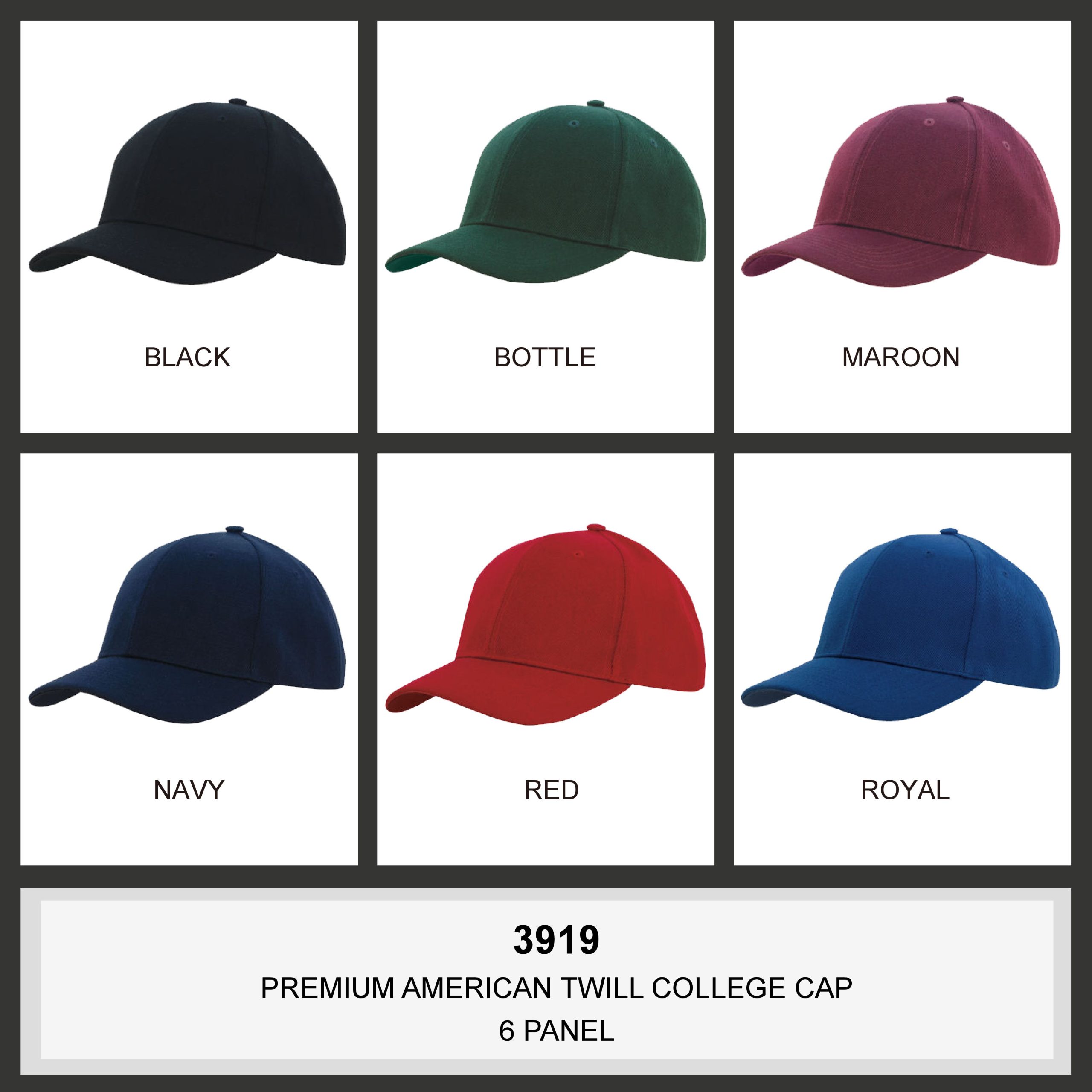 American Twill College Cap - Image 3